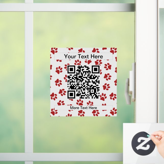 Pattern Of Paws, Dog Paws, Cat Paws, Red Paws (Home)