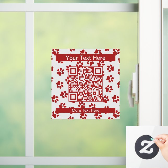 Pattern Of Paws, Dog Paws, Cat Paws, Red Paws (Home)