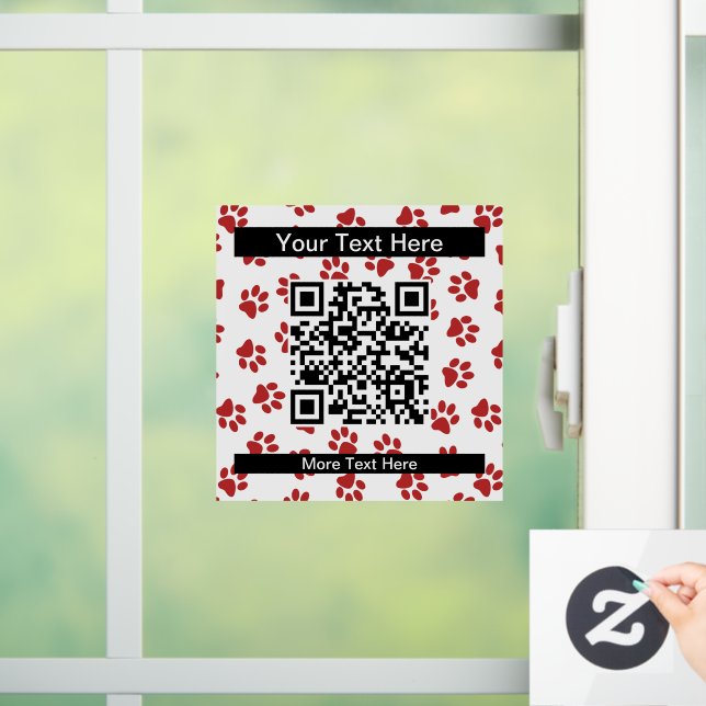 Pattern Of Paws, Dog Paws, Cat Paws, Red Paws (Home)