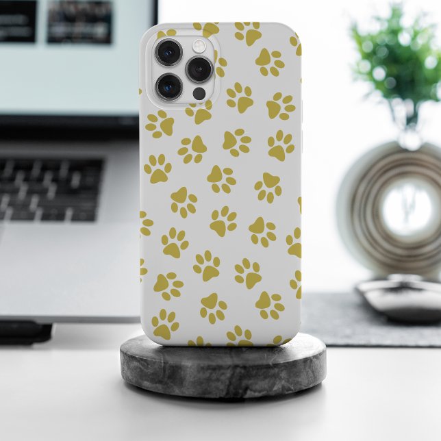 Pattern Of Paws, Dog Paws, Golden Paws Case-Mate iPhone Case (Creator Uploaded)