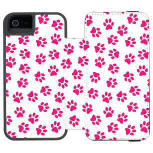 Pattern Of Paws, Dog Paws, Pink Paws Incipio Watson™ iPhone 5 Wallet Case