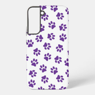 Pattern Of Paws, Dog Paws, Purple Paws Samsung Galaxy Case