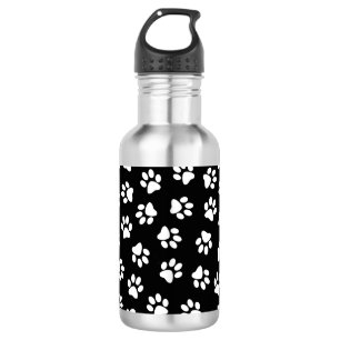 Pattern Of Paws, Dog Paws, White Paws 532 Ml Water Bottle