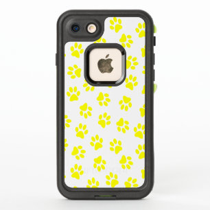 Pattern Of Paws, Dog Paws, Yellow Paws