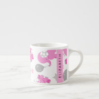 Pattern Of Pink Elephants, Stars, Your Name