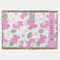 Pattern Of Pink Elephants, Stars, Your Name