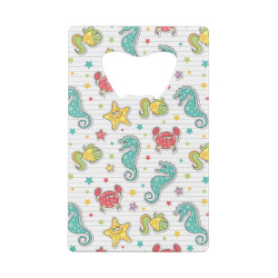 pattern of sea creatures