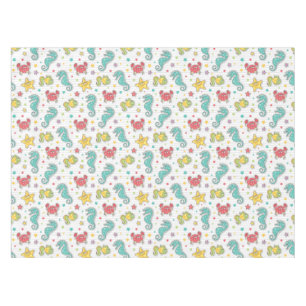 pattern of sea creatures tablecloth