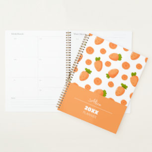 Pattern of small carrots and slices planner