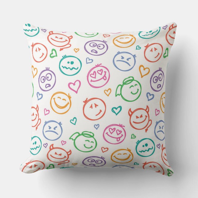 pattern of smiles cushion (Front)