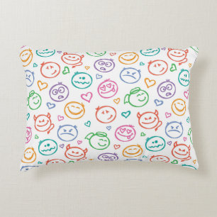 pattern of smiles decorative cushion