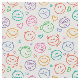 pattern of smiles fabric