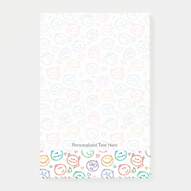 pattern of smiles post-it notes (Front)