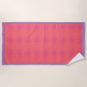 Pattern of Soft Pink & Purple Beach Towel
