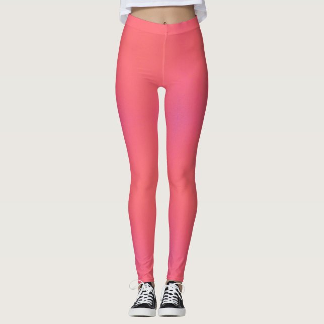 Pattern of Soft Pink & Purple Leggings (Front)