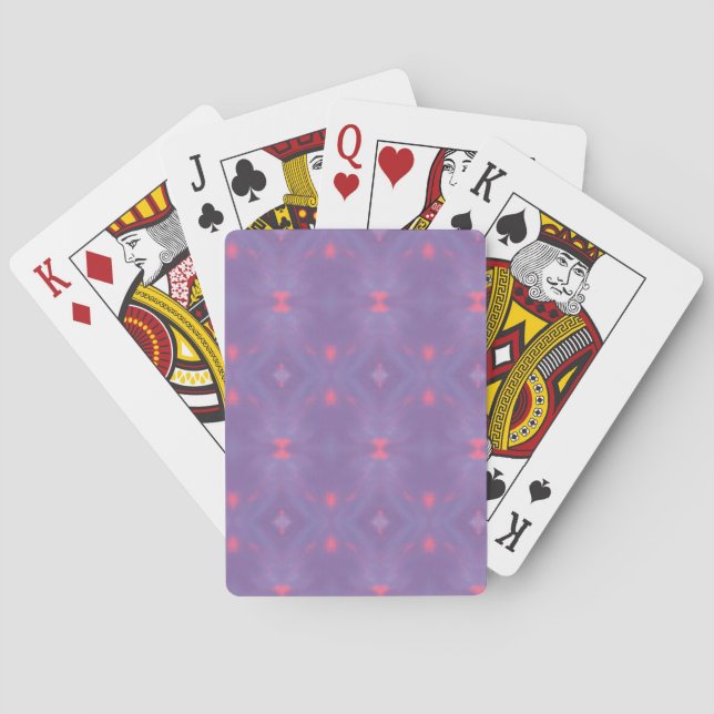 Pattern of Spring Purple and Pink Playing Cards (Back)