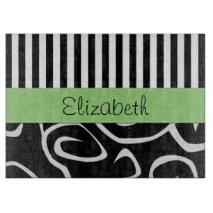 Pattern Of Stripes, Pattern Of Swirls, Your Name Cutting Board