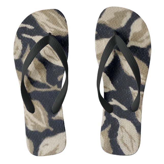 Pattern of stylized leaves jandals (Footbed)