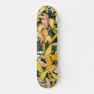 Pattern of the falling leaves skateboard