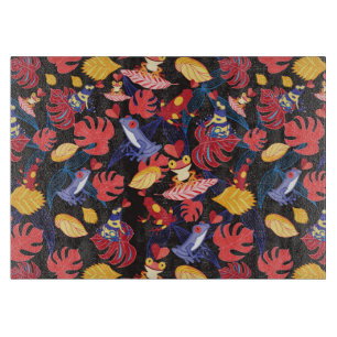 Pattern Of The Lovers Frogs Cutting Board