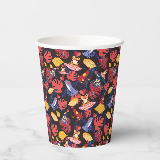 Pattern Of The Lovers Frogs Paper Cups (Left)
