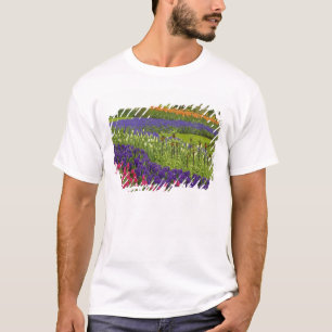 Pattern of tulips hyacinth, and Grape Hyacinth T-Shirt