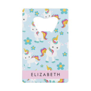 Pattern Of Unicorns, Cute Unicorns, Your Name