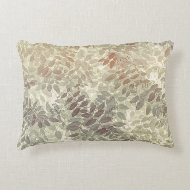 Pattern of Vetch Leaves | San Juan Islands, WA Decorative Cushion (Front)