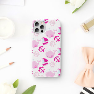 Pattern Of Whales, Cute Whales, Pink Whales
