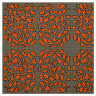 pattern orange and brown colour fabric