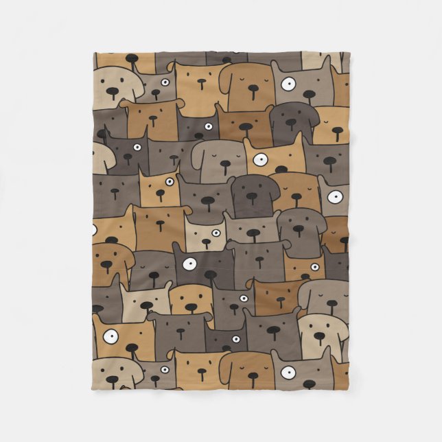 Pattern Pets Cute Dogs Lover      Fleece Blanket (Front)