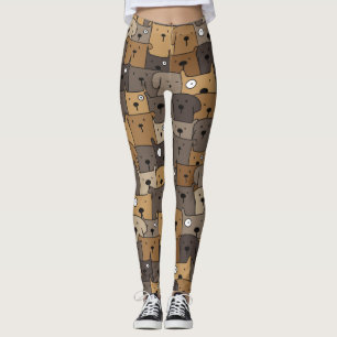 Pattern Pets Cute Dogs Lover Leggings