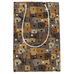Pattern Pets Cute Dogs Lover    Medium Gift Bag