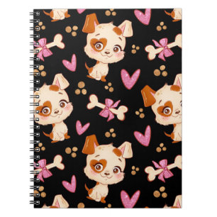 Pattern Pets Cute Funny Puppy Lover    Notebook
