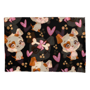 Pattern Pets Cute Funny Puppy Lover    Pillowcase