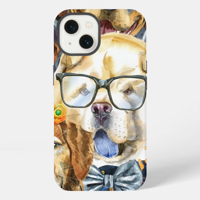 Pattern Pets Dogs Animal Lovers   iPhone Case (Back)