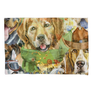 Pattern Pets Dogs Animals Lover Pillowcase