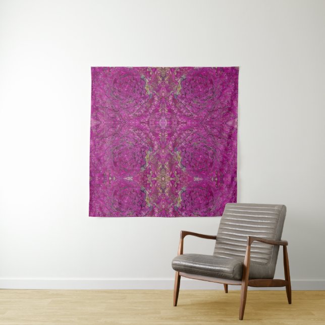 Pattern Photo Purple Cabbage Tapestry (In Situ)