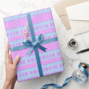 ~ Pattern Pink and Aqua Shades ~ Wrapping Paper