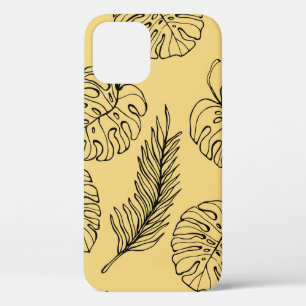 Pattern Plants Leaf from tropical forests and Mons iPhone 12 Case
