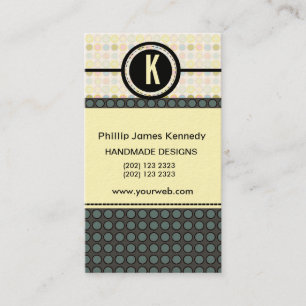 Pattern Play Edgy Monogram Appointment Card