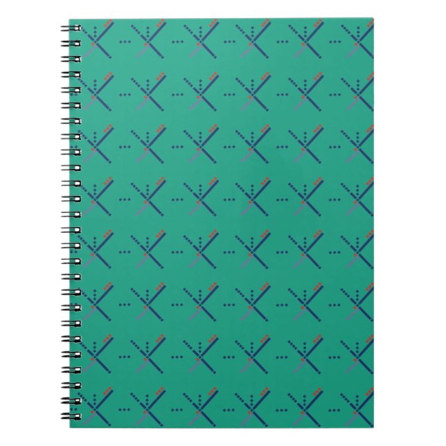 Pattern Portland Airport carpet Spiral Notebook (Front)