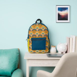 Pattern Rainbow Printed Backpack