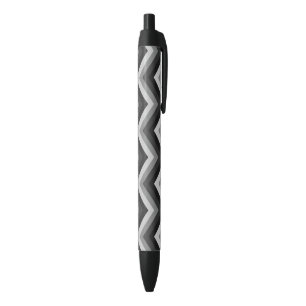 Pattern Retro Zig Zag Chevron Black Ink Pen