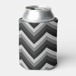 Pattern Retro Zig Zag Chevron Can Cooler