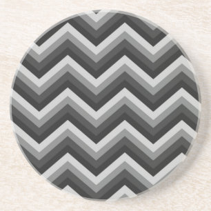Pattern Retro Zig Zag Chevron Coaster