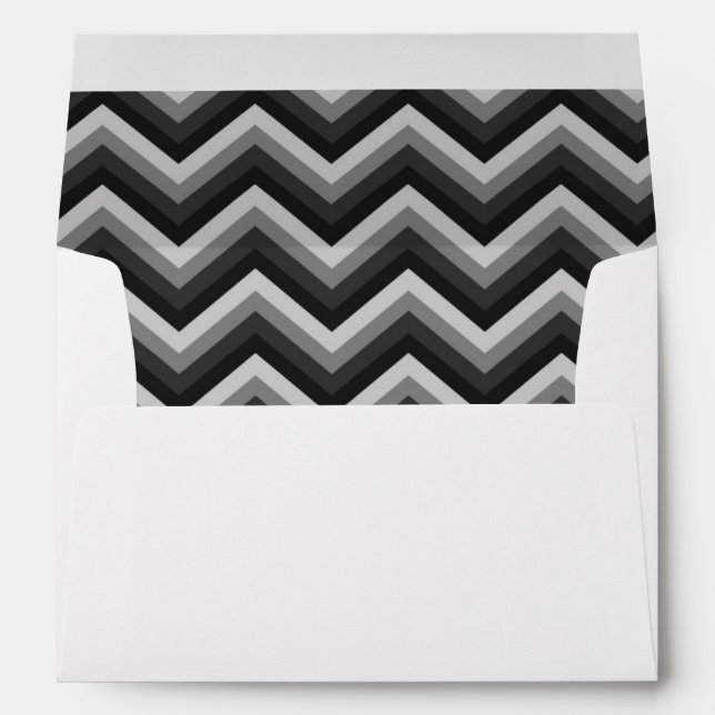 Pattern Retro Zig Zag Chevron Envelopes (Back (Bottom))