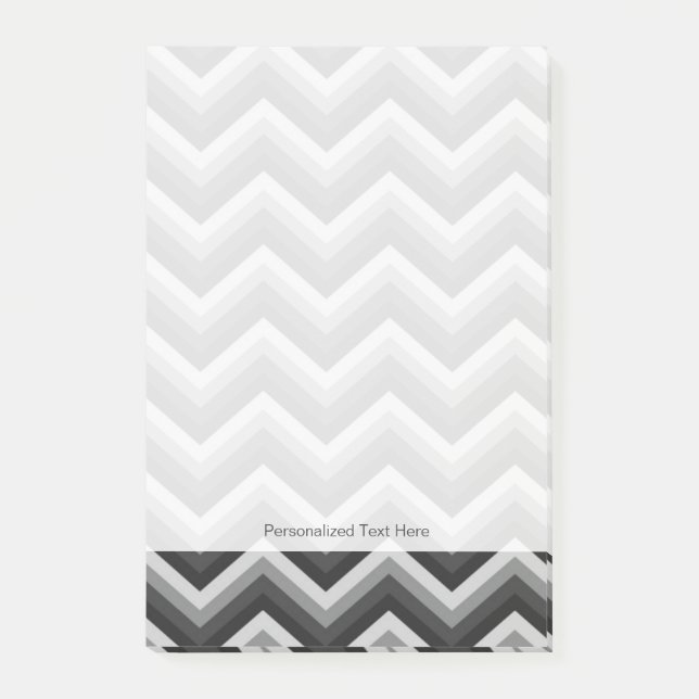Pattern Retro Zig Zag Chevron Post-it Notes (Front)