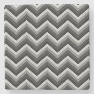 Pattern Retro Zig Zag Chevron Stone Coaster