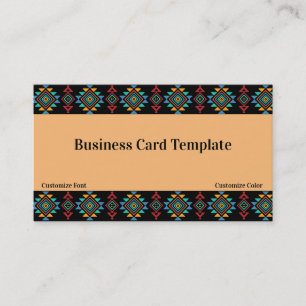 Pattern Southwestern Business Card